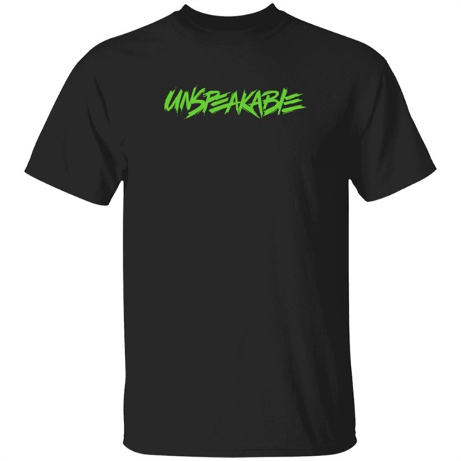 Unspeakable With Neon Green Font T-Shirt