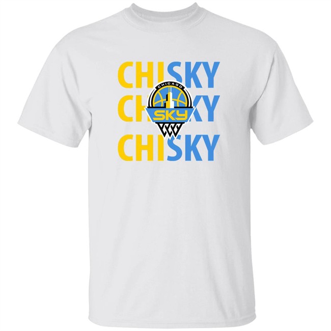 2020 Chicago Sky T-Shirt Fanatics Branded White Marble T-Shirt clothing plus size