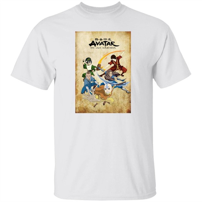 Avatar The Last Airbender Shirt Aang Katara Toph Beifong Sokka Zuko Avatar The Last Airbender Poster T Shirts
