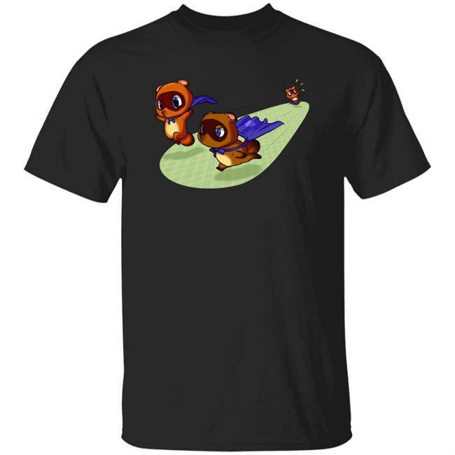 Animal Crossing: New Leaf Tom Nook Shirt GameCube Nintendo 64 Black T Shirts cute shirt