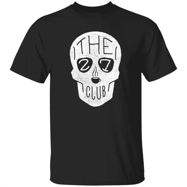 The 27 Club Coffee Skull Logo T Shirt