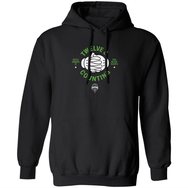 Seattle Sounders FC Fanatics Branded Black 2020 MLS Cup Playoffs Bound Team Slogan Hoodie