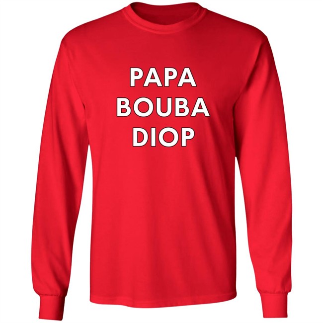 Sadio Mane Senegal Papa Bouba Diop Long Sleeve Tee Shirt