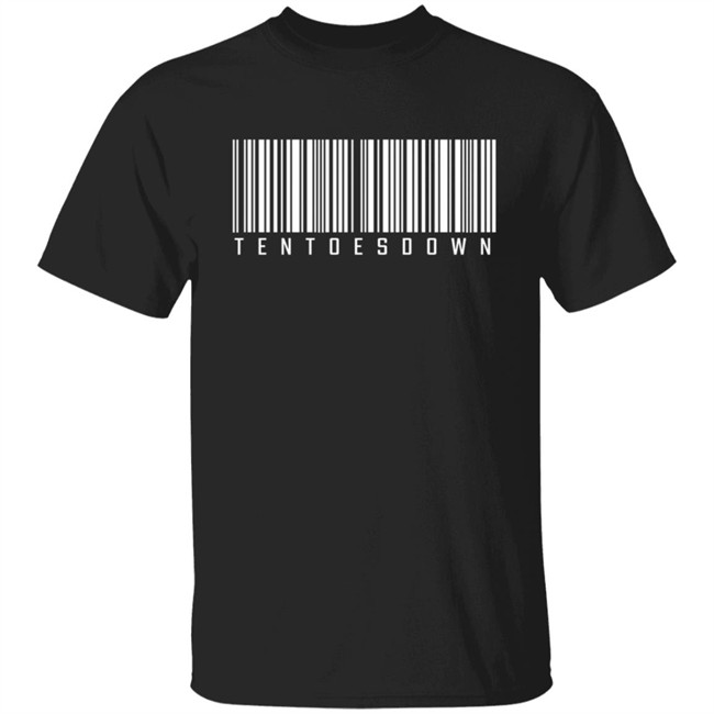 Ten Toes Down Merch Ten Toes Down Barcode T Shirt