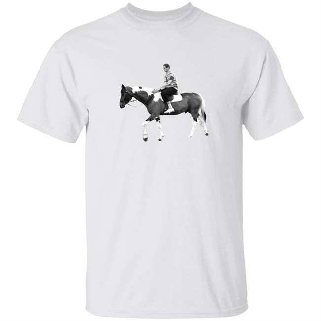 Omar Apollo Merch Grayscale Horse Tee Shirt
