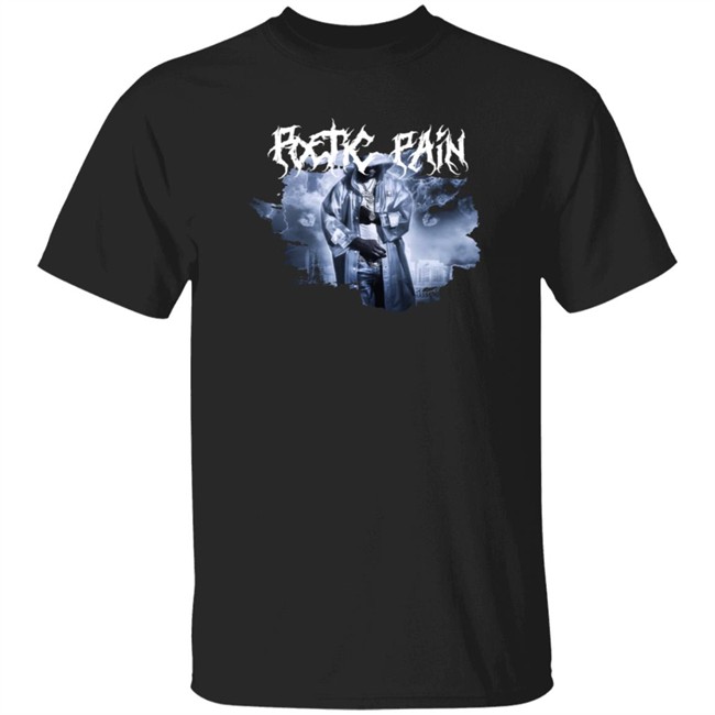 Toosii2x Merch Poetic Pain Album Art Black T Shirt
